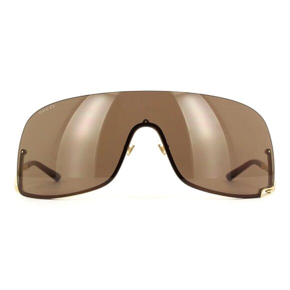 NEW GUCCI SUNGLASSES GOLD/BROWN WOMEN EYEWEAR GUCCI